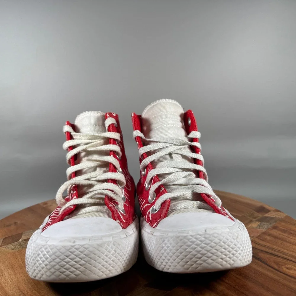 Converse‎ Unt1tl3d Not A Chuck Red White Kids High Top Sneakers 271965C Size 4Y